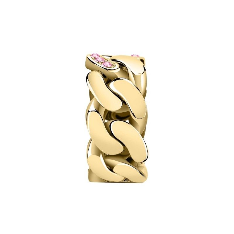 Anello Donna Chiara Ferragni J19AUW52012 con placcatura pvd gold e cristalli rosa collezione Chain misura 12