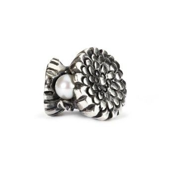 Beads Trollbeads TAGBE-00036 “Calendula di Ottobre” in argento 925