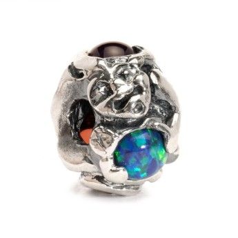 Beads Trollbeads TAGBE-00088 “Troll con Gemme” in argento 925