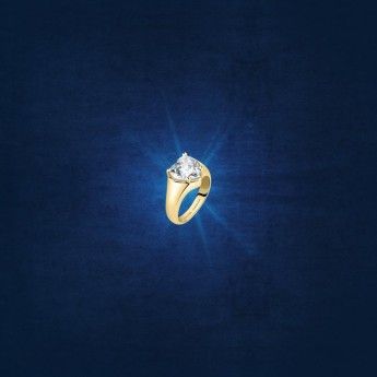 Anello Donna Chiara Ferragni J19AUV36012 con placcatura pvd gold e cristallo bianco a cuore collezione Diamond Heart misura 12