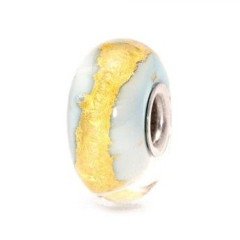 Beads Trollbeads TGLBE-20052 “Oro Celeste” in vetro