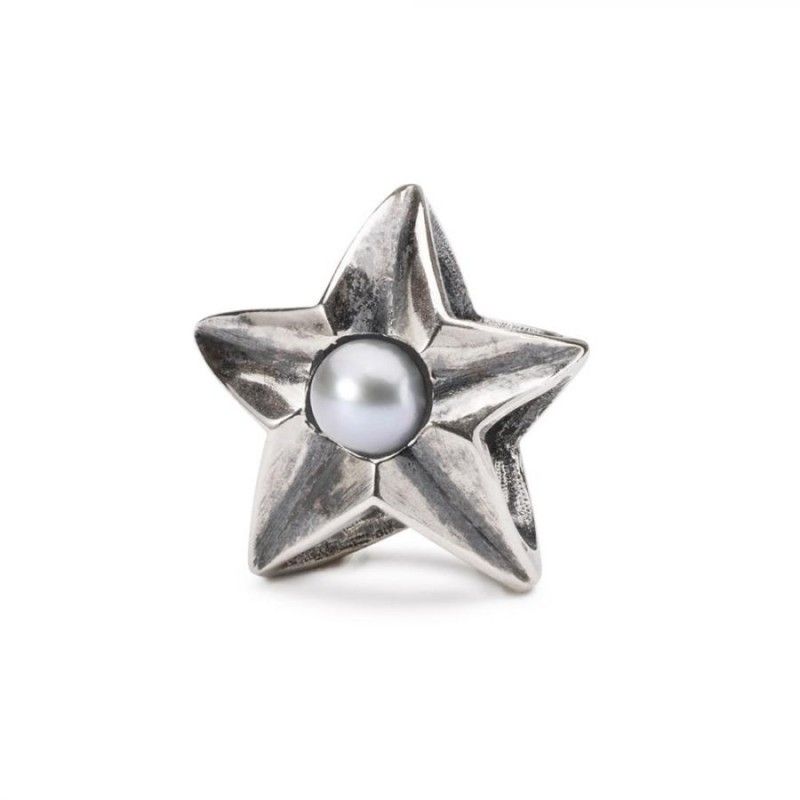 Beads Trollbeads TAGBE-00268 “Stella della Passione” in argento 925 e perla