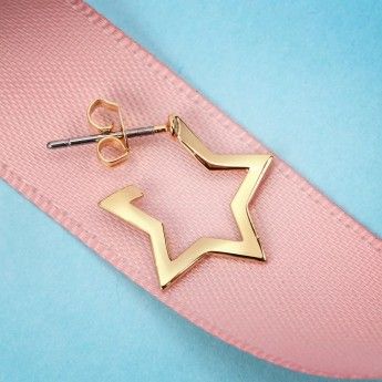 Mono Orecchino Donna La Petite Story LPS02ARQ147 in ottone pvd gold a forma di stella collezione Single Earrings