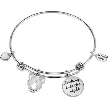 Bracciale Donna La Petite Story LPS05APZ14 in ottone rodiato con charms pendenti collezione Bangle