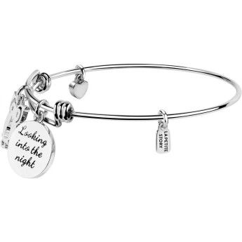 Bracciale Donna La Petite Story LPS05APZ14 in ottone rodiato con charms pendenti collezione Bangle