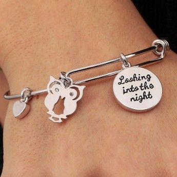 Bracciale Donna La Petite Story LPS05APZ14 in ottone rodiato con charms pendenti collezione Bangle