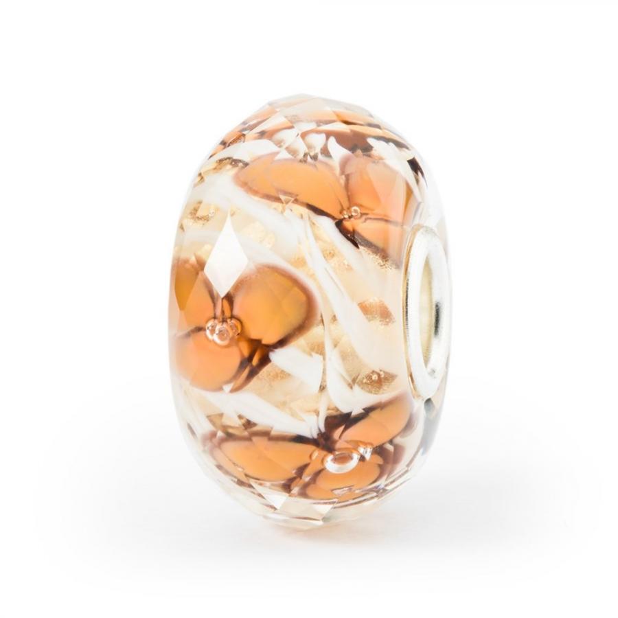Beads Trollbeads TGLBE-30083   “Orchidea Corallo” in vetro