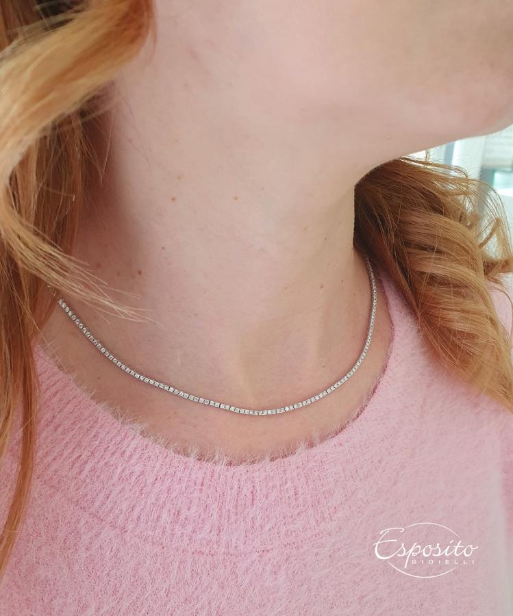 Collana Tennis Donna POESIA BY CRIERI Supernova - GTESNK350WP1420