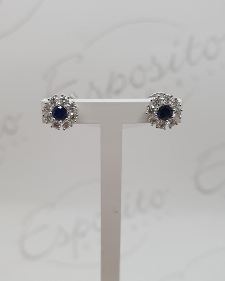 Orecchini Donna GIORGIO VISCONTI in oro, zaffiri blu e diamanti  -  BBX37022Z