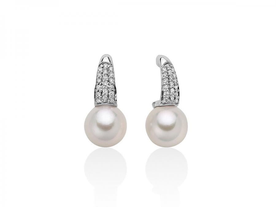 Orecchini Donna MILUNA collezione Perle Akoya 750  -  PER2578