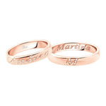 Coppia Fedi POLELLO Lettere D’Amore - 3110DR-3110UR