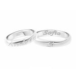Coppia Fedi POLELLO Lettere D’Amore - 3112DB-3112UB