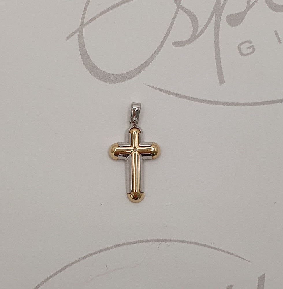 Pendente Croce ORO 750 (18KT) - 2185.CR180X42M12 - immagine 2