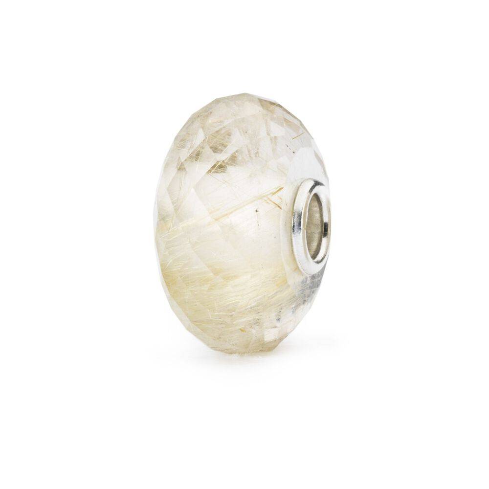 Beads Trollbeads TSTBE-30004  “Quarzo Rutilato” in pietra preziosa - immagine 3