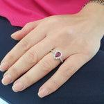 Anello Donna GIORGIO VISCONTI in oro, rubino e diamanti - AB16941R - immagine 2
