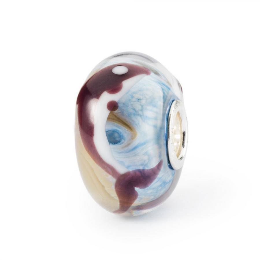 Beads Trollbeads TGLBE-20334 “Amico Delfino” in vetro