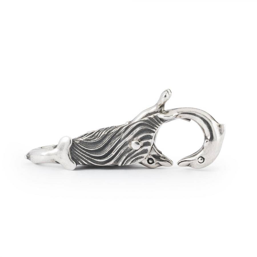 Chiusura TROLLBEADS  “Delfini Spensierati” in Argento 925  -  TAGLO-00104