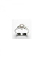 Anello Donna DAMIANI in oro, perla Akoya e diamanti collezione Le Perle  -  20061331