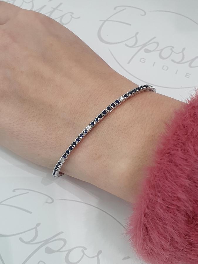 Bracciale Donna GIORGIO VISCONTI in oro, zaffiri blu e diamanti  -  BR37949GZ