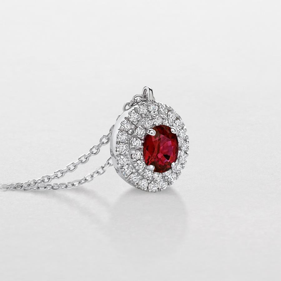 Collana Donna GIORGIO VISCONTI in oro, rubino e diamanti  -  GB37807R