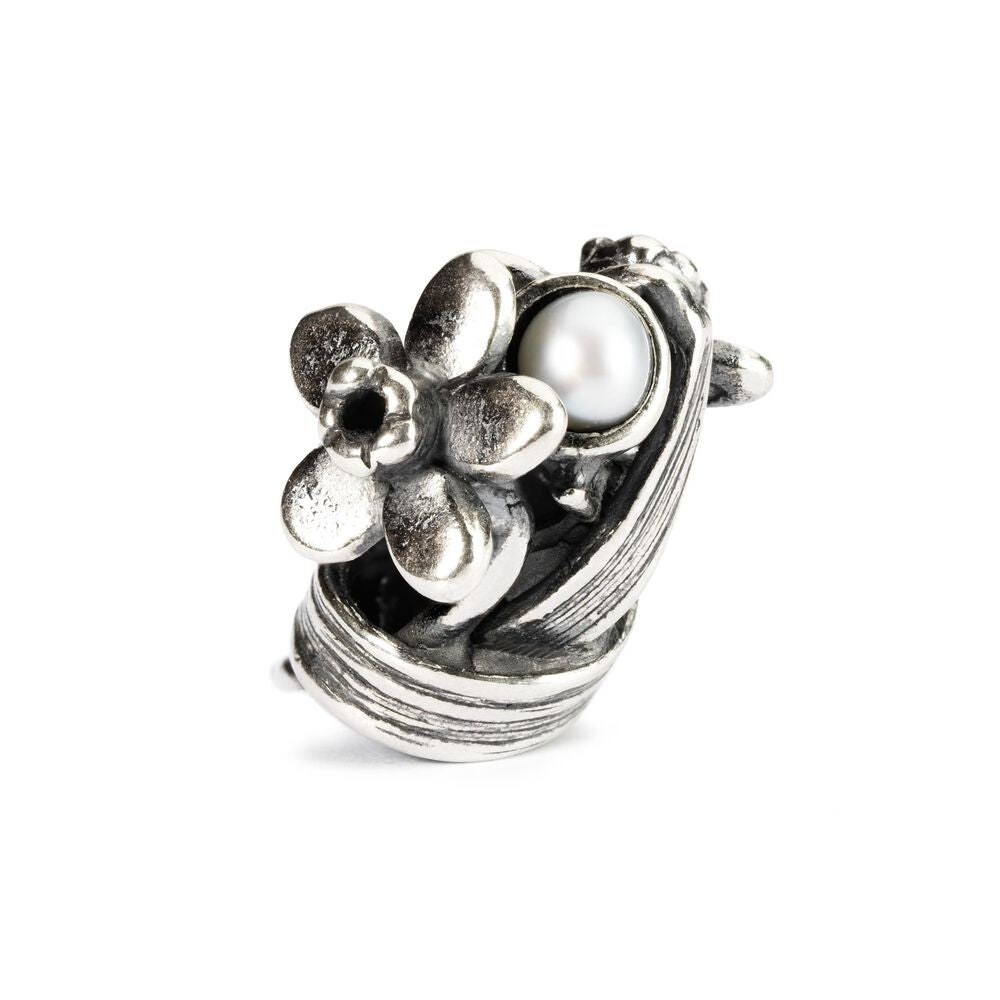Beads Trollbeads TAGBE-00029  “Giunchiglia di Marzo”  in argento 925 - immagine 2