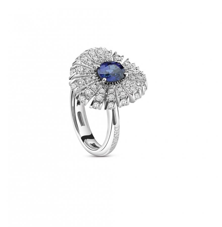 Anello Donna DAMIANI in oro, zaffiro blu e diamanti collezione Sufì  -  81051830