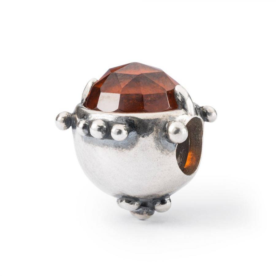 Beads Trollbeads TAGBE-00292   “Dono dell'Amicizia”  in argento 925 e pietra preziosa