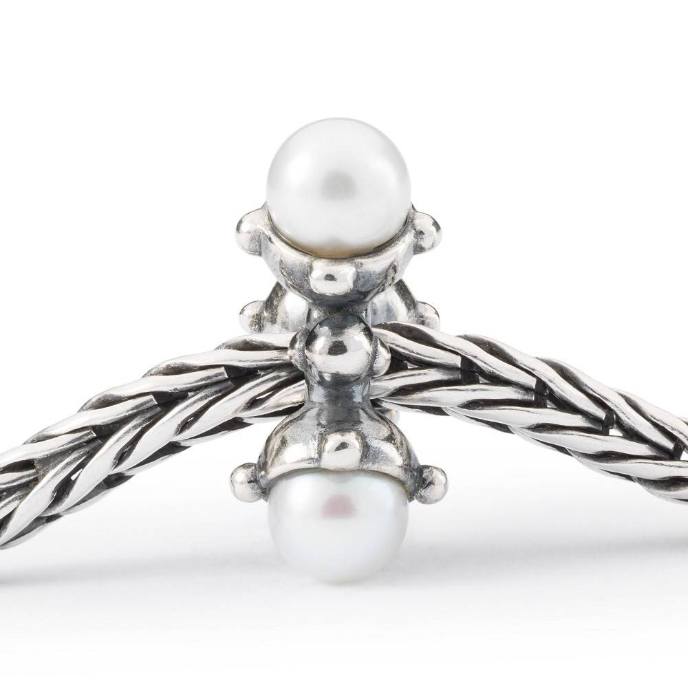 Beads Trollbeads TAGBE-00291   “Perle di Luce”  in argento 925 e perle - immagine 4