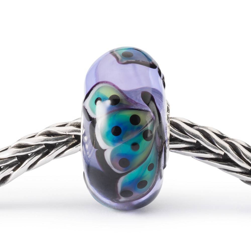 Beads TROLLBEADS   -   Battito D’Ali  -   in Vetro   -  TGLBE-20349 - immagine 2