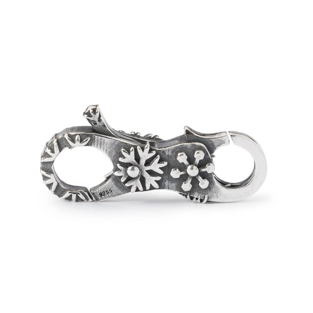 Chiusura TROLLBEADS   “Fiocchi di Neve” in argento 925  -  TAGLO-00110