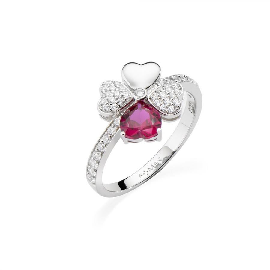 Anello Donna Gioielli AMEN  -  Quadricuore  -  RQUBR-14