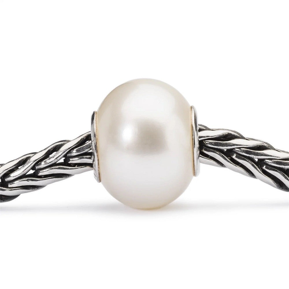 Beads TROLLBEADS Perla Bianca in Argento 925 - TAGBE-00085 - immagine 4