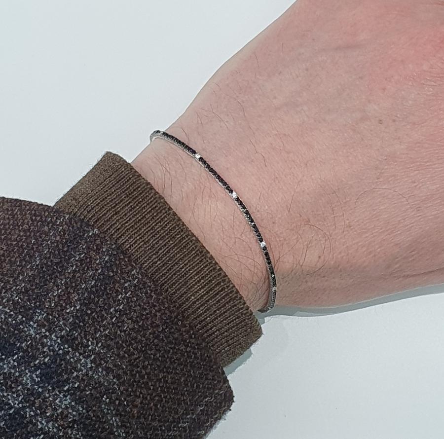 Bracciale Uomo Tennis ORO 750 (18KT) - 2490.BR22652:80M15