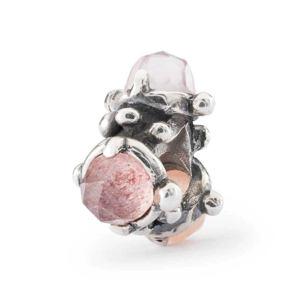 Beads TROLLBEADS Trinità del Cuore in Argento 925 e Pietre Preziose - TAGBE-00298 - immagine 2