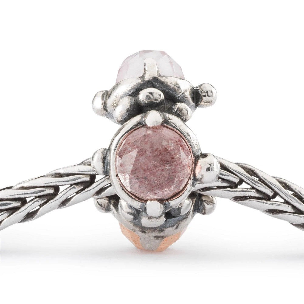 Beads TROLLBEADS Trinità del Cuore in Argento 925 e Pietre Preziose - TAGBE-00298 - immagine 3