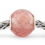 Beads TROLLBEADS Quarzo Fragola Rotondo Sfaccettato in Pietra Preziosa - TSTBE-00033 - immagine 2