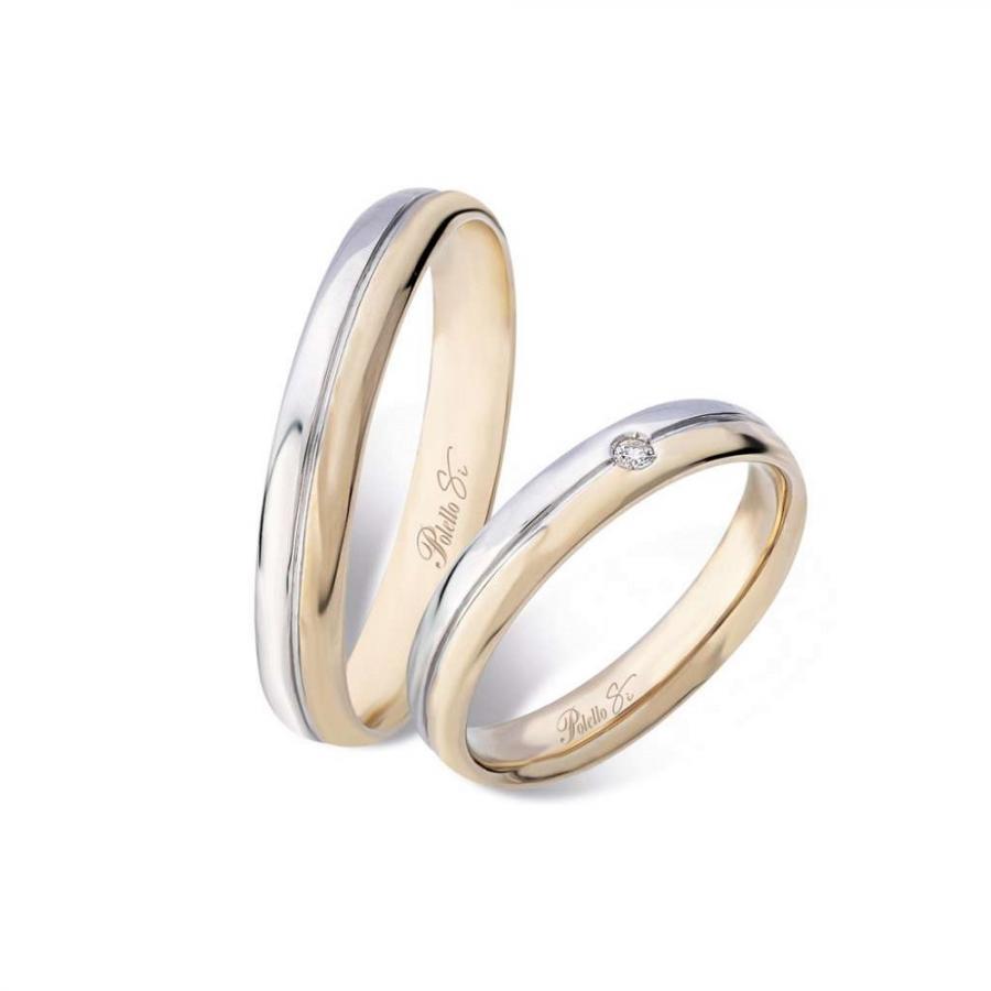Coppia Fedi POLELLO Una Scelta D’Amore - 3314DBCH - 3314UBCH