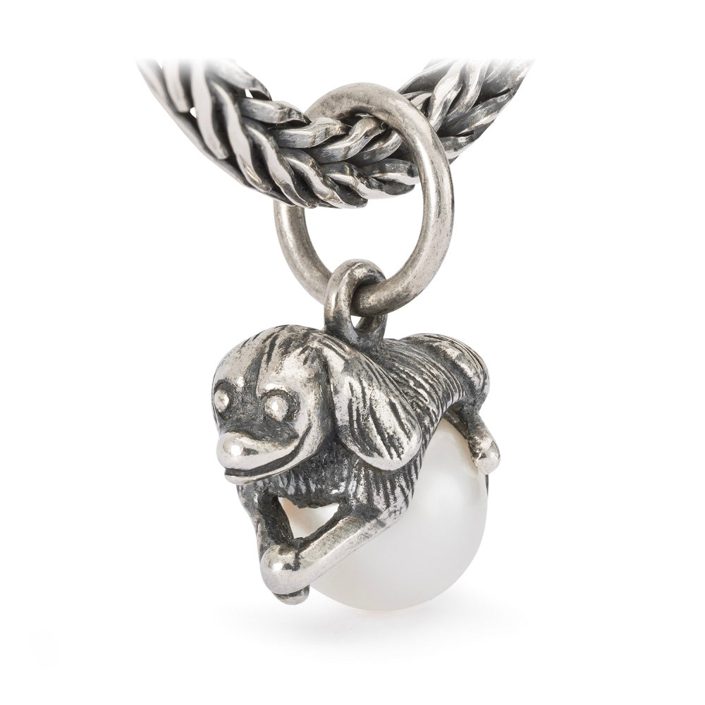 Pendente TROLLBEADS Conforto Incondizionato in Argento 925 e perla bianca - TAGBE-00303