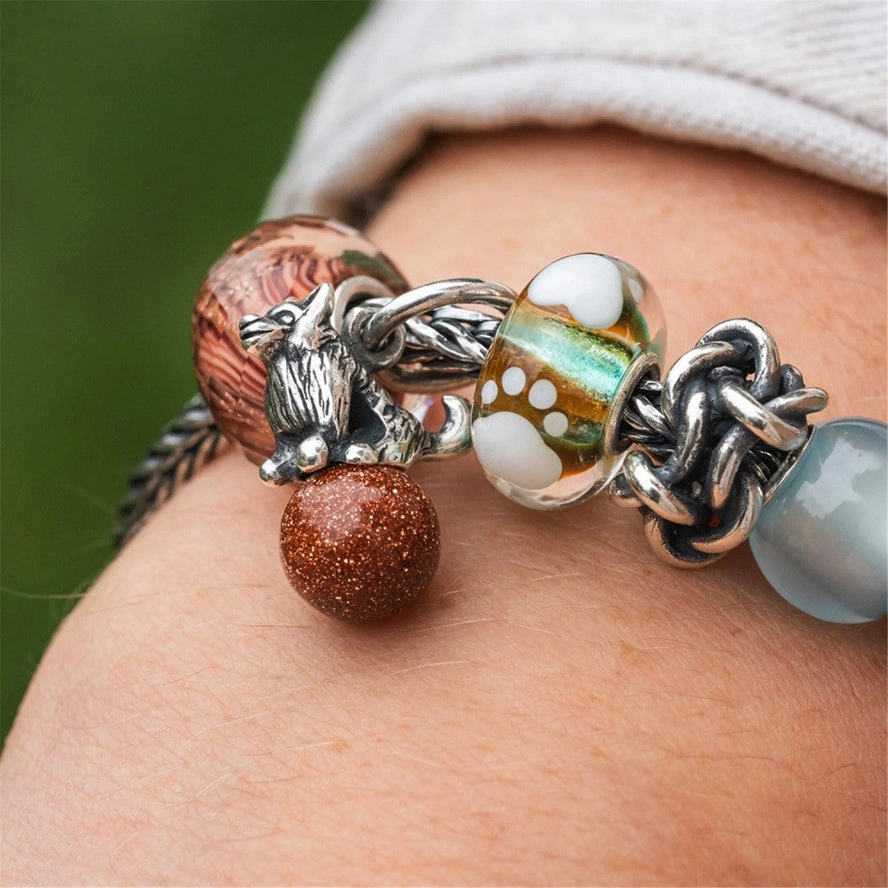 Pendente TROLLBEADS Lealtà Incondizionata in Argento 925 e GoldStone - TAGBE-00302 - immagine 4