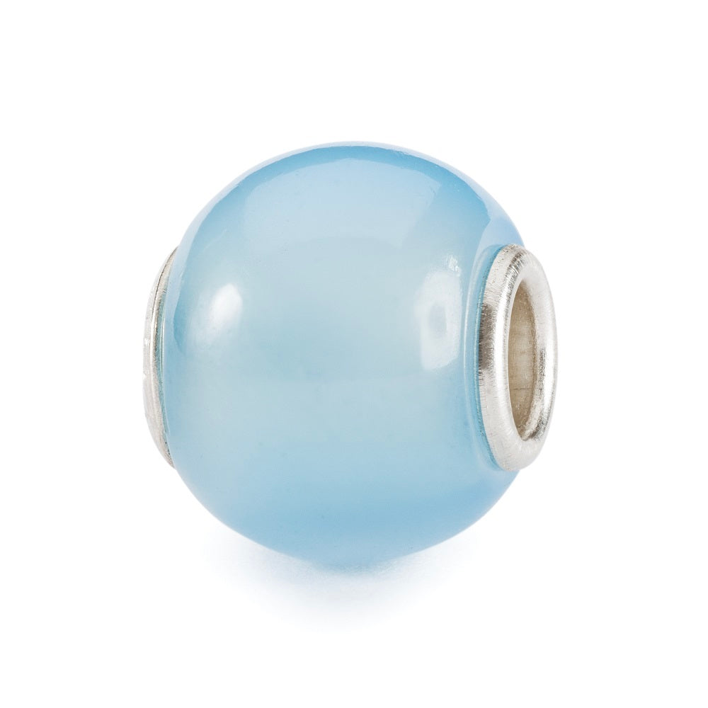 Beads TROLLBEADS Agata Blu Chiaro Rotonda in Pietra Preziosa - TSTBE-00037