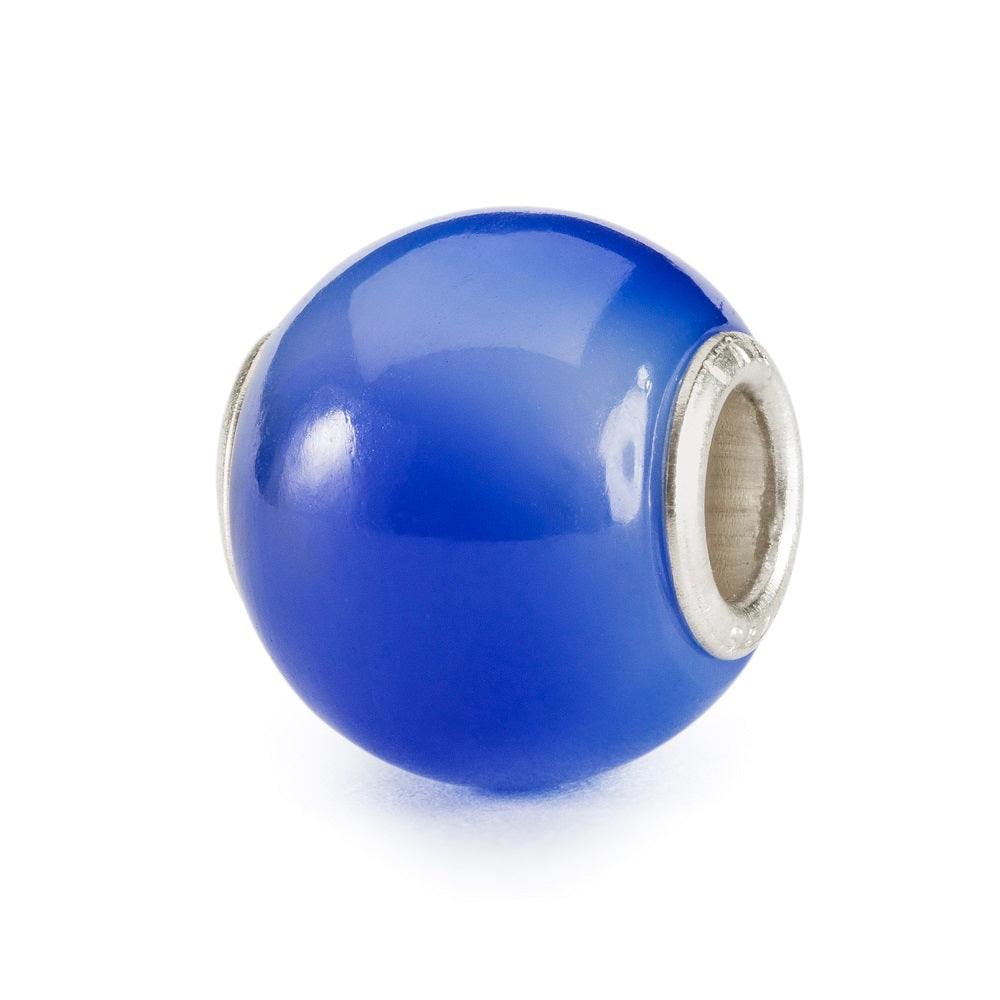 Beads TROLLBEADS Agata Blu Scuro Rotonda in Pietra Preziosa - TSTBE-00038