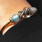 Beads TROLLBEADS Agata Blu Chiaro Rotonda in Pietra Preziosa - TSTBE-00037 - immagine 3
