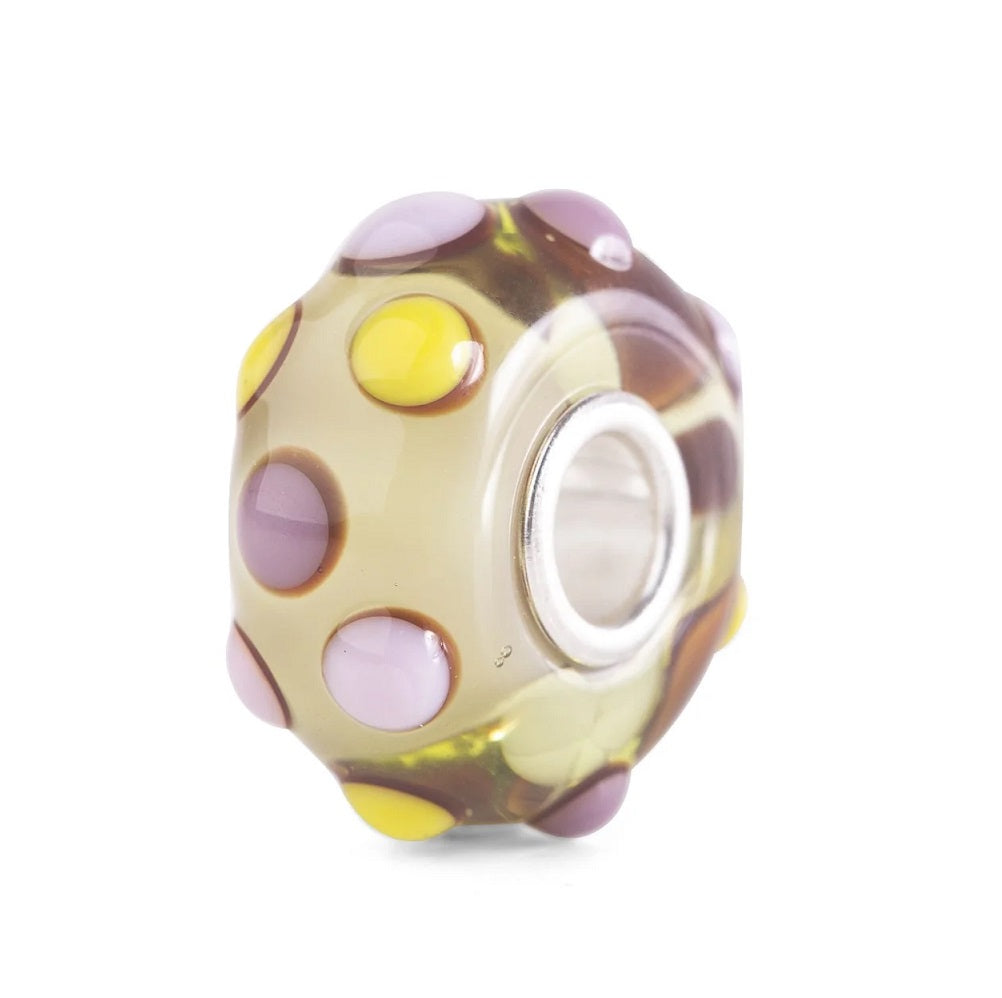 Beads Trollbeads TGLBE-20274 “Pois Tropicale” in vetro collezione Thun by Trollbeads
