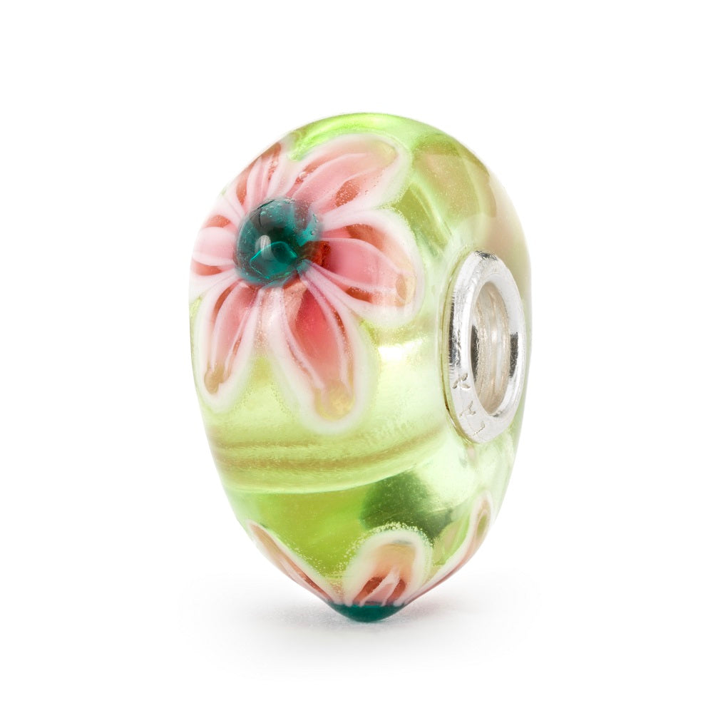 Beads TROLLBEADS Fiore Rosa in Vetro di Murano - People’s Uniques 2023 Limited Edition - TGLBE-20395