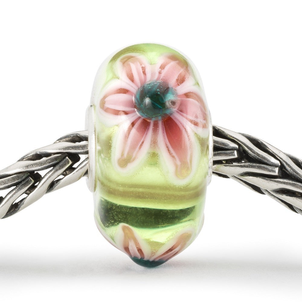 Beads TROLLBEADS Fiore Rosa in Vetro di Murano - People’s Uniques 2023 Limited Edition - TGLBE-20395
