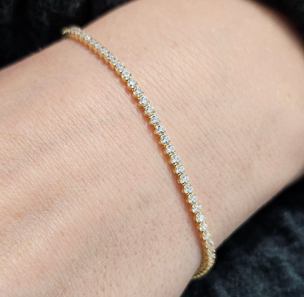 Bracciale Tennis Donna in ORO 750 (18KT) - 2498.BR22406:64M7