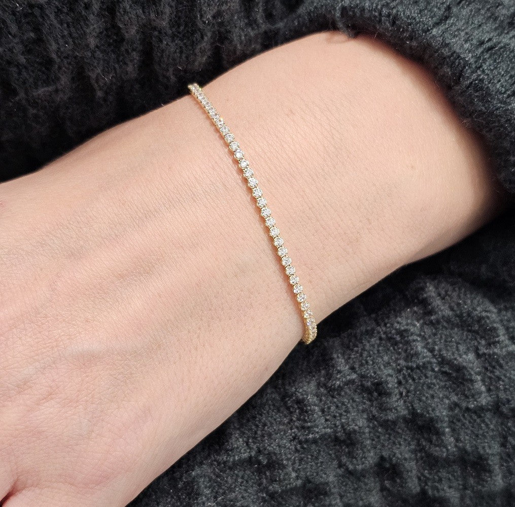 Bracciale Tennis Donna in ORO 750 (18KT) - 2498.BR22406:64M7 - immagine 2