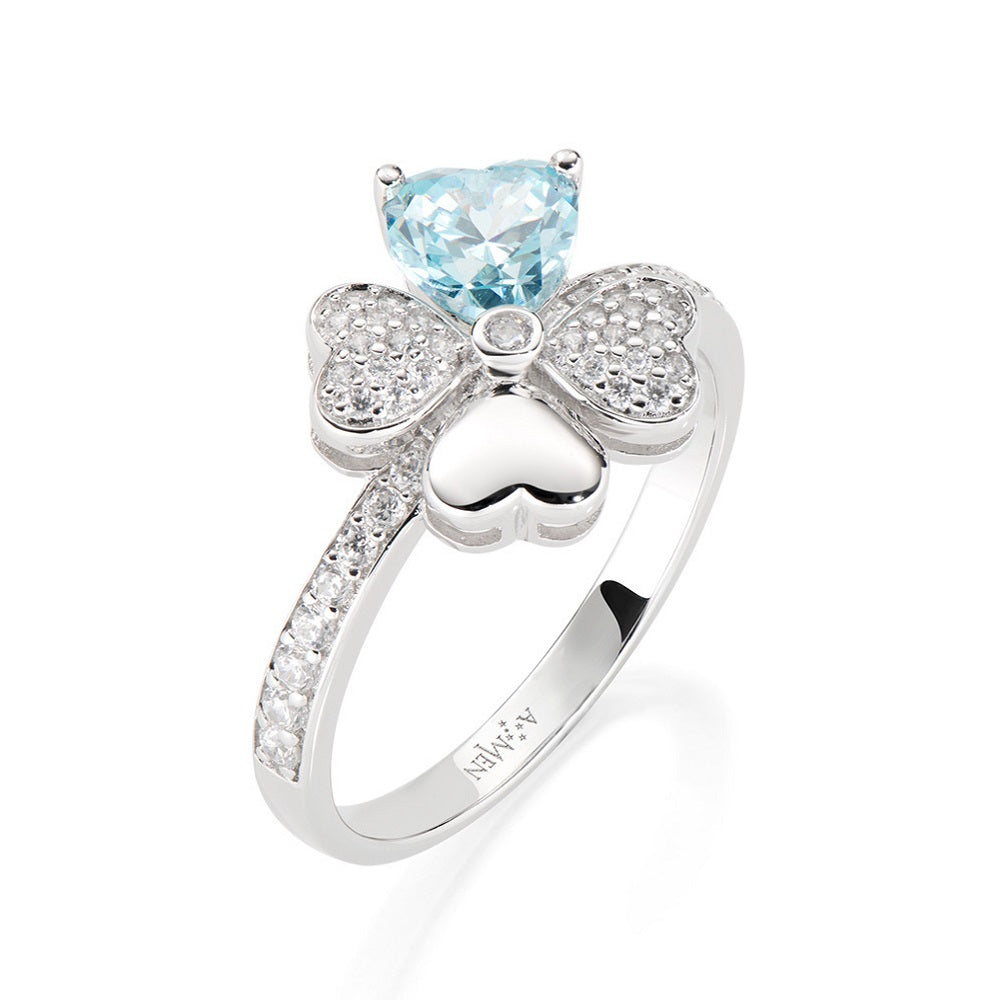 Anello Donna AMEN Quadricuore - RQUBAC-14