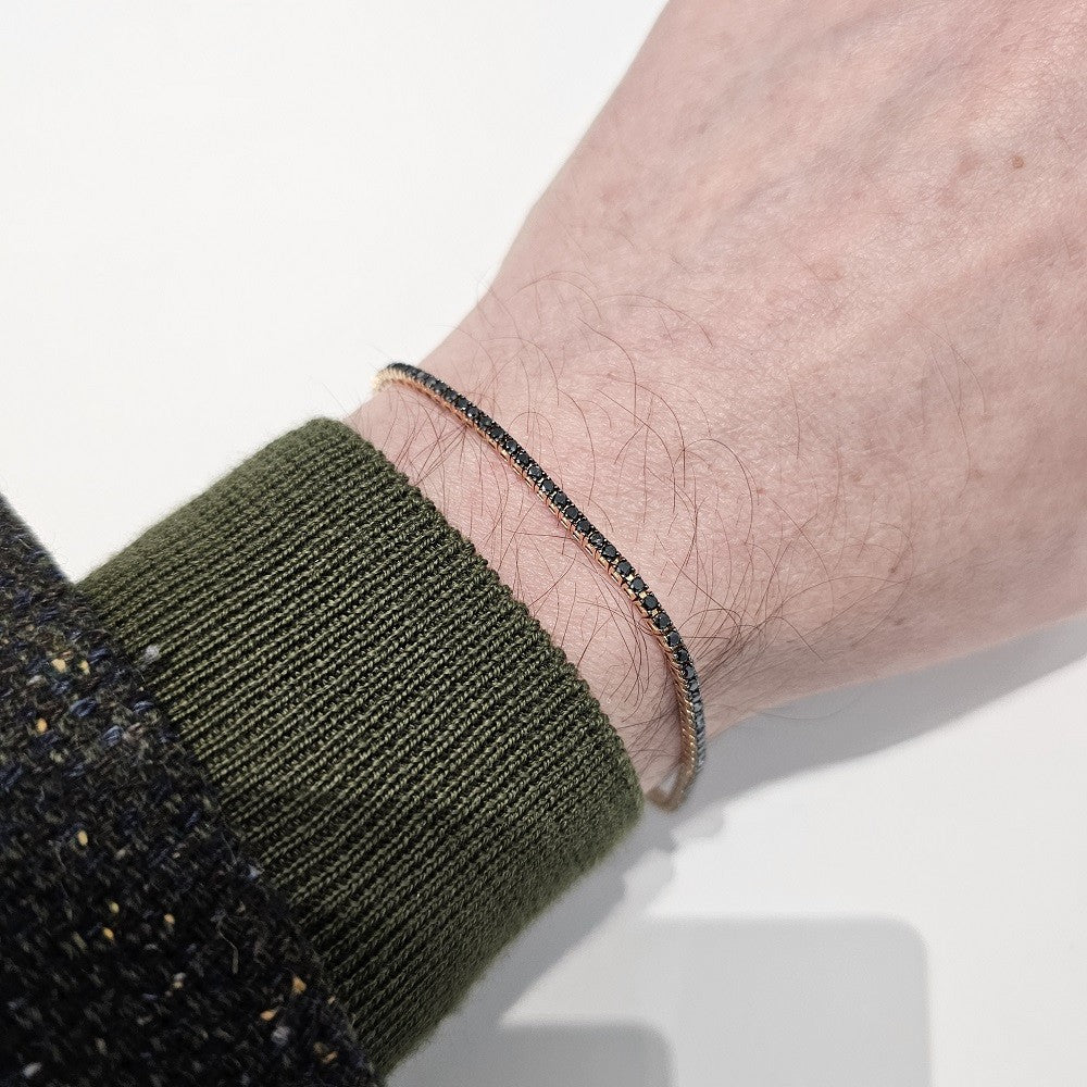 Bracciale Tennis Uomo DALU GIOIELLI - RCR003 - immagine 2