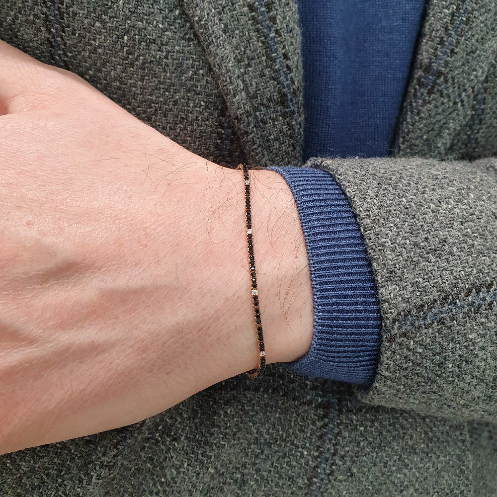Bracciale Tennis Uomo in ORO 750 (18KT) - 1261.BR65490:90M14